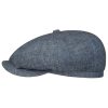 Stetson Hatteras Inspection Tag Flat Cap Men - Made in Germany Blue-mottled ‎mens Hats & Caps Stetson