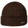 Stetson Hats & Caps ‎unisex-ad Stetson Parkman Knit Hat Women/Men | Made in Italy Brown