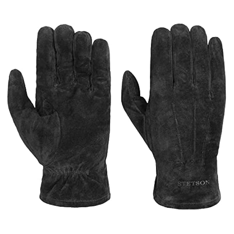 ‎mens Gloves & Mittens Stetson Stetson Basic Pigskin Leather Gloves Men - Black