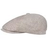 Stetson Stetson Brooklin Linen Flat Cap Women/Men - Made in The EU Beige ‎mens Hats & Caps