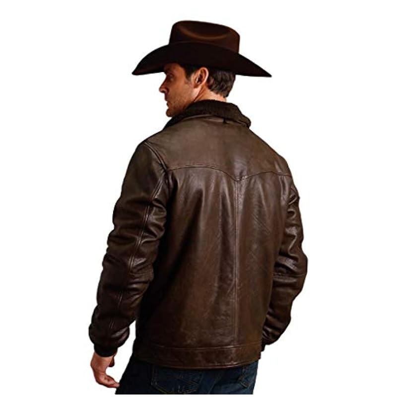 Stetson mens Full Zip Brown Stetson ‎mens Jackets & Coats