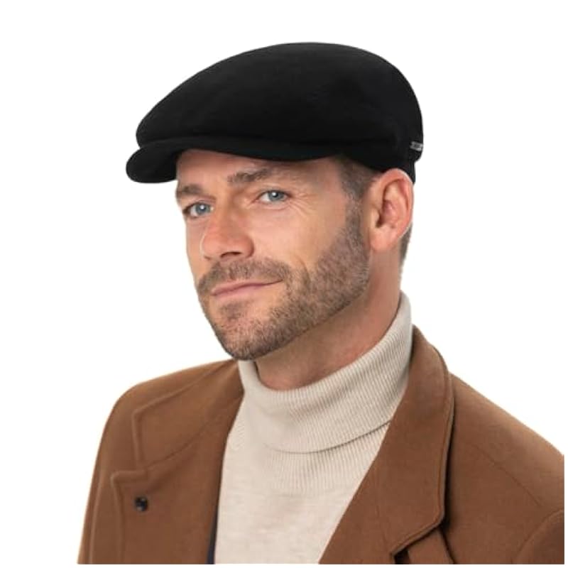 Stetson Vedrick Wool Flat Cap Men - Made in The EU Anthracite Stetson ‎mens Hats & Caps