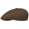 Stetson Brooklin Classic Herringbone Flat Cap Men - Brown-beige Stetson ‎mens Hats & Caps