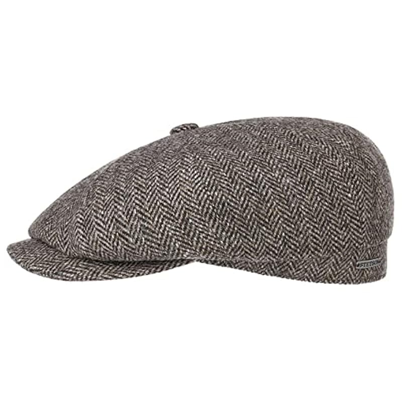 Stetson Stetson Hatteras Classic Wool Flat Cap Men - Dark Brown ‎mens Hats & Caps