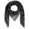 Stetson Shadow Plaid Scarf Women/Men - Black-grey Stetson ‎womens Scarves & Wraps