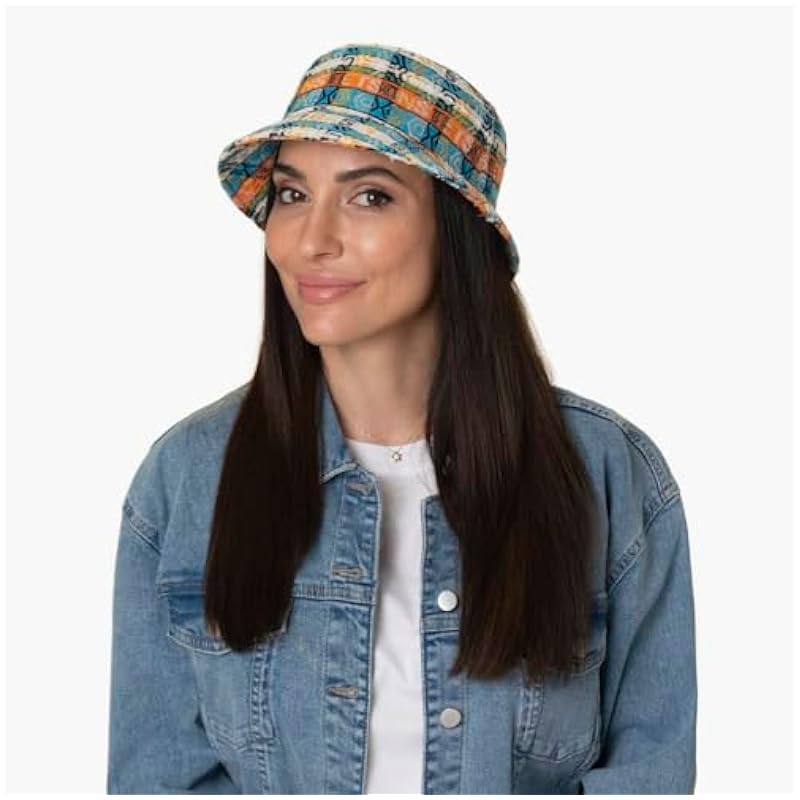Stetson Jacquard Bucket Cloth Hat Women/Men - Made in The EU Mixed Colo ‎womens Accessories Stetson