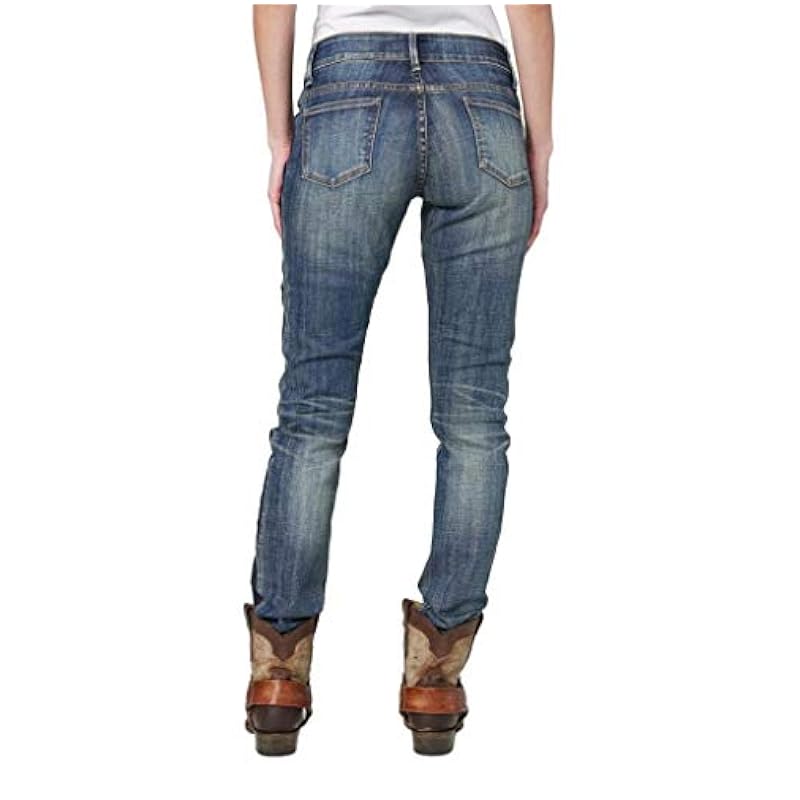 ‎womens Jeans Stetson Stetson Women's 503 Pixie Stix Fit Straight Leg Jeans Blue 2W x 32L