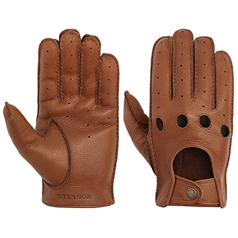 Stetson Convertible Deer Nappa Leather Gloves Men - Brown Stetson ‎mens Gloves & Mittens