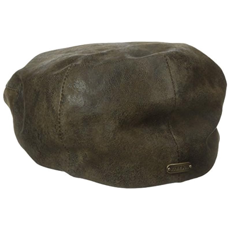 ‎mens Hats & Caps Stetson Stetson Men's Weathered Leather Ivy Cap Brown