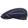 Stetson Contrast Stripes Wool Flat Cap Men - Made in Germany Navy Stetson ‎mens Hats & Caps