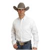 Stetson Stetson Men's Solid Button Oxford Long Sleeve Western Shirt White XXX-Large ‎mens Shirts