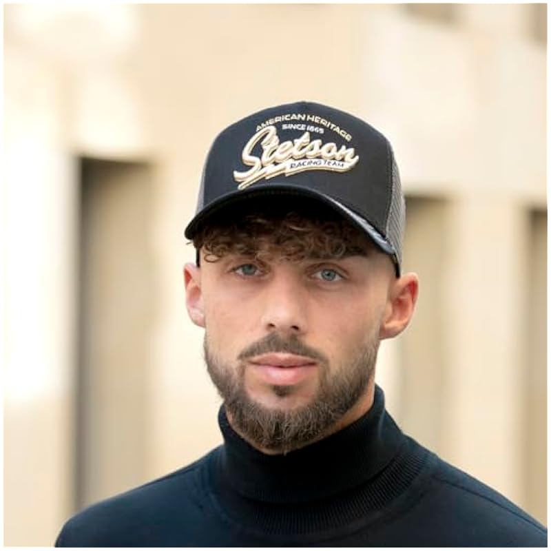 ‎unisex-ch Hats & Caps Stetson Stetson Since 1865 Trucker Cap Men Cream White 6 3/4