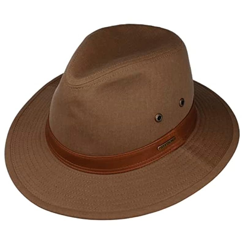 ‎mens Hats & Caps Stetson Stetson Cotton Traveller Outdoor Hat Men - Brown