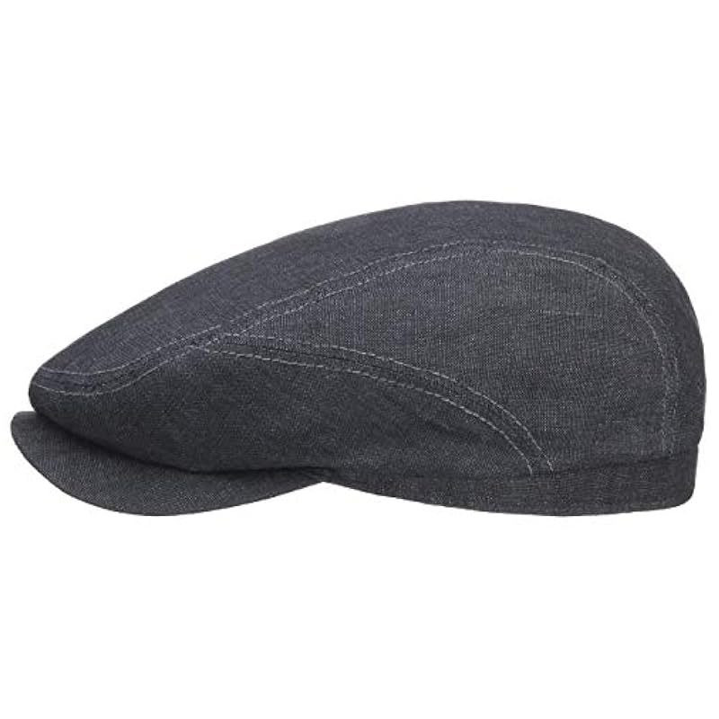 Stetson Belfast Linen Summer Flat Cap Men - Made in The EU Denim Stetson ‎mens Hats & Caps