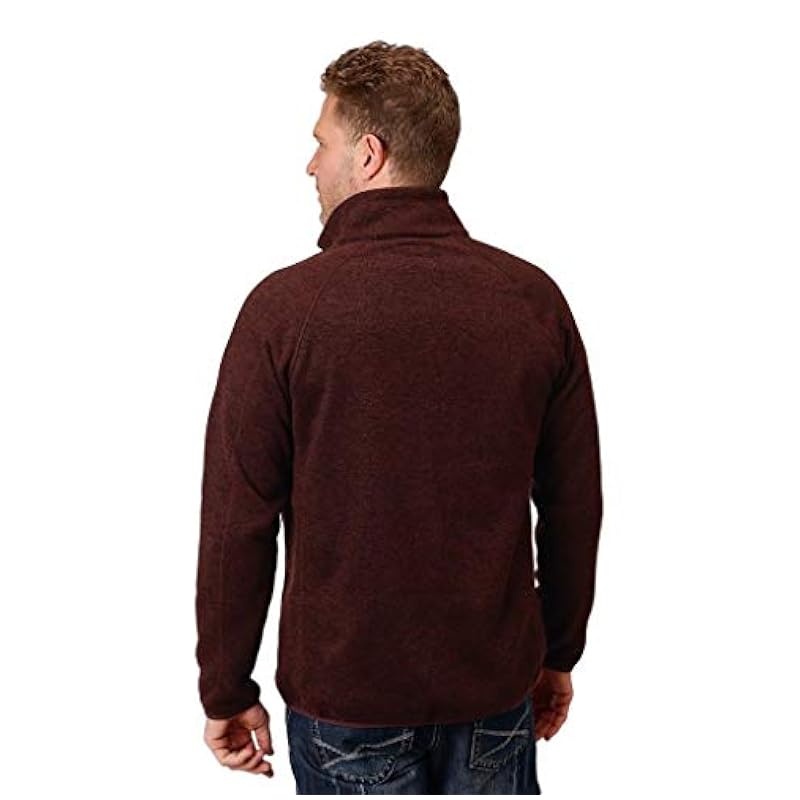 Stetson Stetson Western Sweater Mens 1/4 Zip XL Wine 11-014-0120-7110 WI ‎men Sweaters