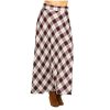 Stetson Skirts ‎womens Stetson Women's Plaid Print Maxi Skirt Brown X-Small
