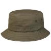 ‎mens Accessories Stetson Stetson Twill Bucket Hat with UV Protection Women/Men - Olive