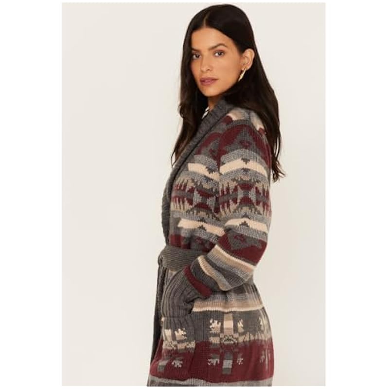 Stetson Western Sweater Womens Aztec Multi-Color 11-027-0539-6029 MU Multi ‎womens Sweaters Stetson