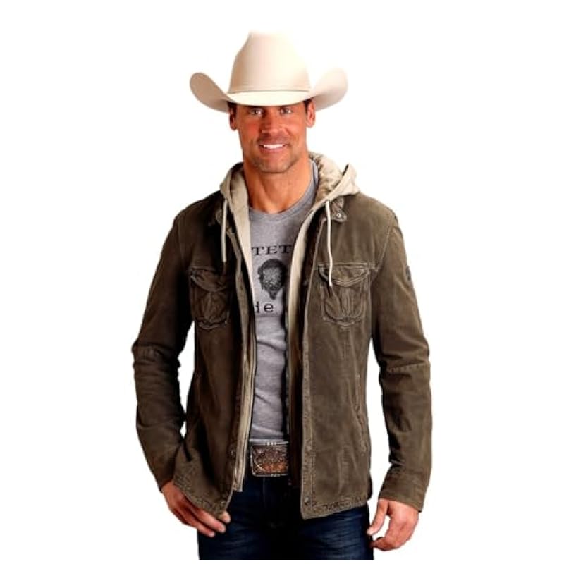 Stetson Jackets & Coats ‎men Stetson Western Jacket Men Hood S Distressed Brown 11-097-0539-6636 BR