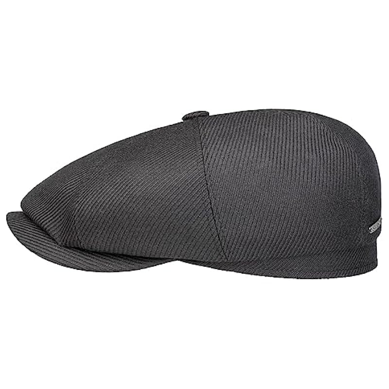 Stetson Hatteras Wool Twill Flat Cap Men - Made in The EU Grey Stetson ‎mens Hats & Caps