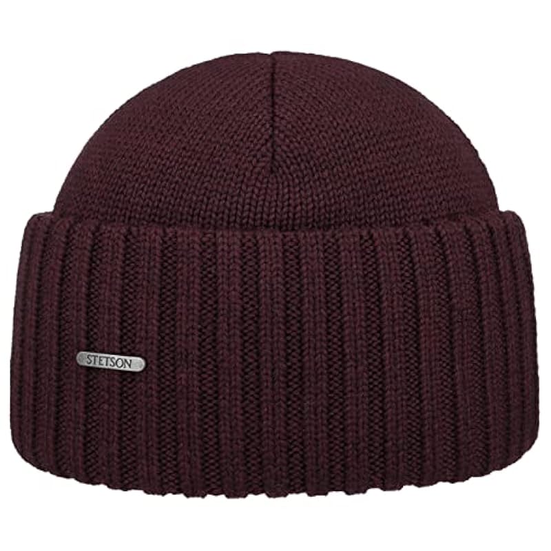 Stetson Northport Knit Hat Women/Men | Made in Italy Bordeaux ‎unisex-ad Hats & Caps Stetson
