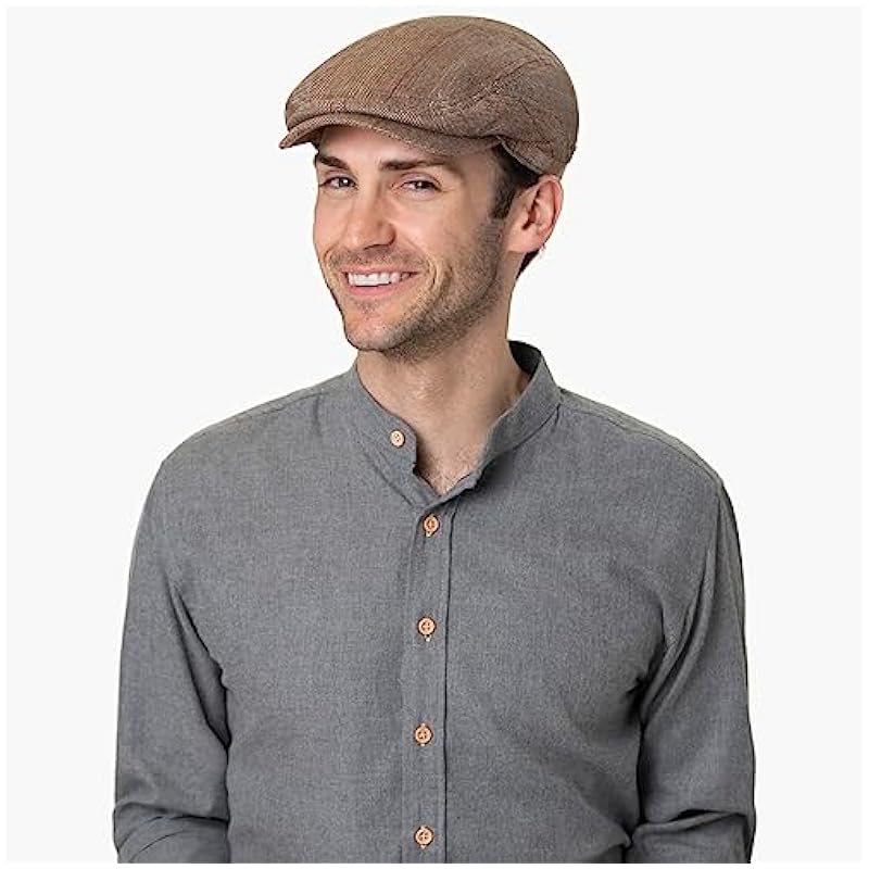 Stetson Pascoli Driver Flat Cap Men - Made in The EU Anthracite Stetson ‎mens Hats & Caps