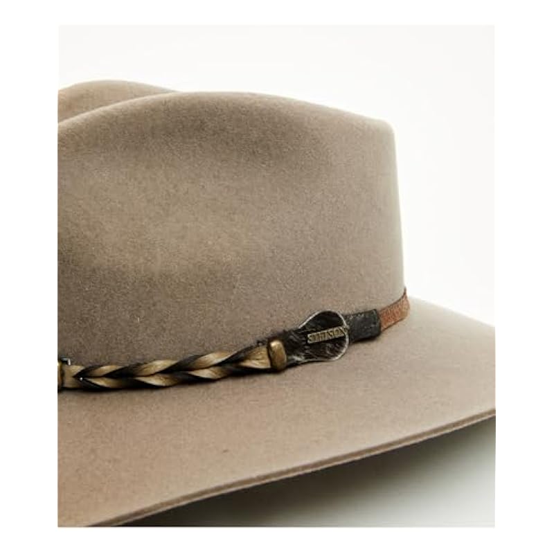 Stetson Hats & Caps ‎unisex-ad Stetson SBDFTR-1634 Stone Drifter 4X Buffalo Fur Felt Western Hat Stone
