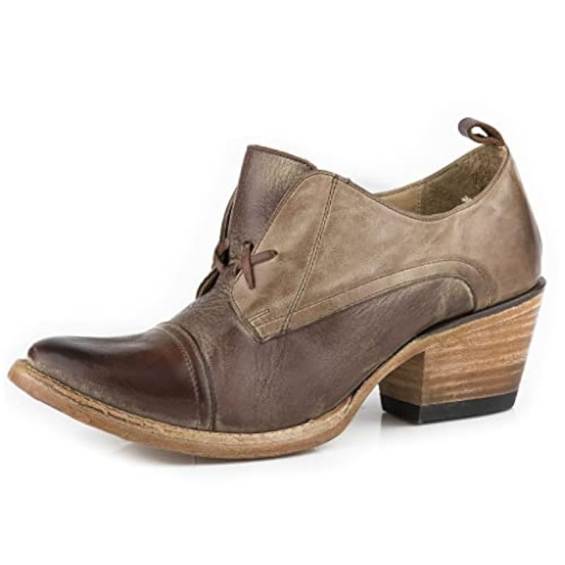 ‎boys Novelty Stetson Stetson Women's Oakley Western Booties Round Toe Brown 9.5 M