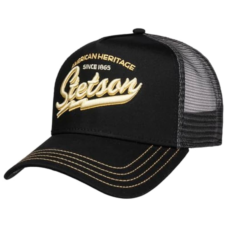 ‎unisex-ch Hats & Caps Stetson Stetson Since 1865 Trucker Cap Men Black 6 3/4