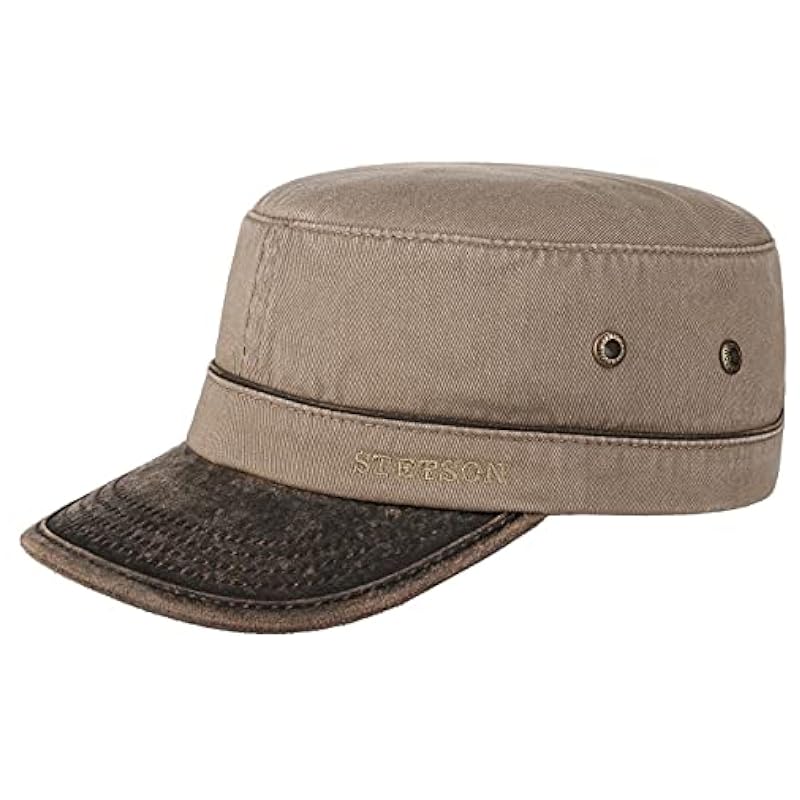 Stetson Katonah Cotton Army Cap Women/Men - Light Brown ‎womens Hats & Caps Stetson