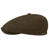Stetson Stetson Standsfield 6 Panel Flat Cap Men - Olive ‎mens Hats & Caps