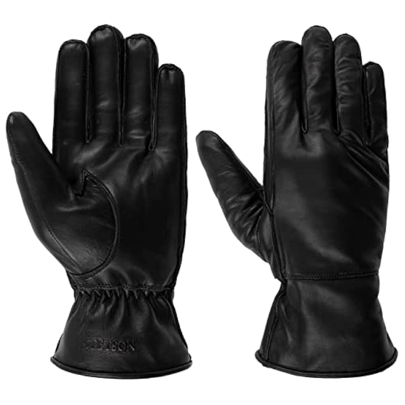 Stetson Cowskin Leather Gloves Women/Men - Black ‎womens Gloves & Mittens Stetson