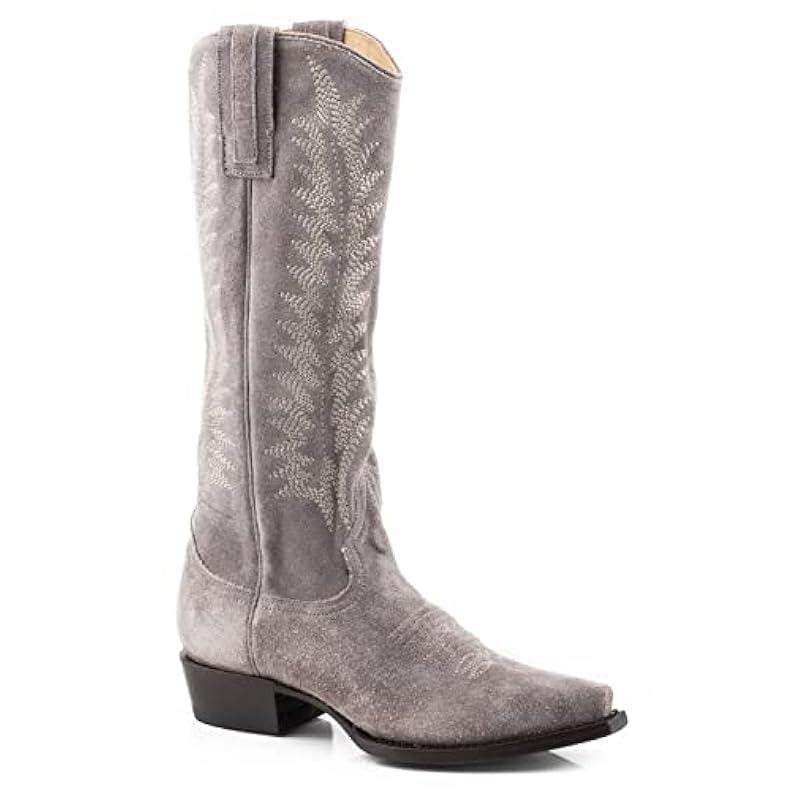 Stetson Boots ‎womens Stetson Women's Emme Western Boot Snip Toe Grey 7.5 M