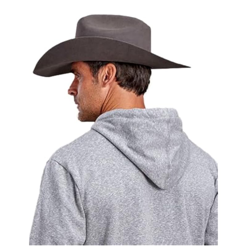 Stetson Fashion Hoodies & Sweatshirts ‎men Stetson Western Sweatshirt Mens Collegiate L Gray 11-097-0562-0927 GY