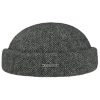 Stetson Hats & Caps ‎mens Stetson Lavoy Herringbone Wool Docker Hat Men - Made in The EU Grey-black