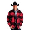 ‎men Jackets & Coats Stetson Stetson Western Jacket Mens Buffalo Plaid S Red 11-097-0119-6056 RE