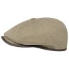 Stetson Hats & Caps ‎mens Stetson Hatteras Seward Canvas Flat Cap Men Beige 7 1/4-7 3/8