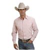 Stetson Western Shirt Mens L/S Snap Pink 11-001-0465-0040 PI Pink Stetson ‎mens Shirts