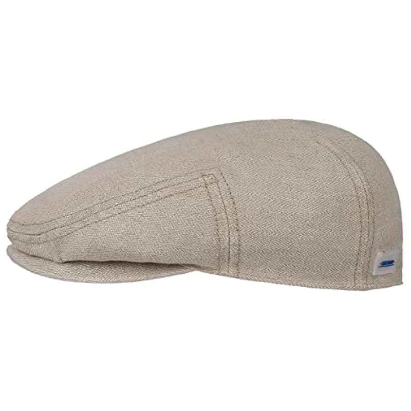 Stetson Stetson Kent New Sustainable Linen Flat Cap Men - Made in The EU Oatmeal ‎mens Hats & Caps