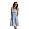 Stetson Dresses ‎womens Stetson Women's Embroidered Button Front Dress Blue Large