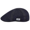 Stetson Stetson Texas Sustainable Denim Flat Cap Men - Made in The EU Denim ‎mens Hats & Caps