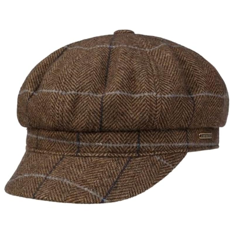 ‎womens Hats & Caps Stetson Stetson Kinty Wool Newsboy Cap Women/Men - Beige-brown