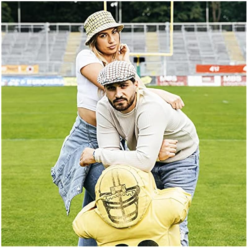 Stetson Bolcott Bucket Check Cloth Hat Women/Men - Made in The EU Yellow ‎womens Accessories Stetson