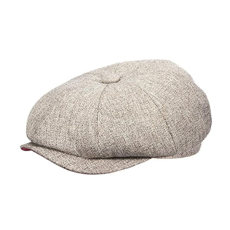 Stetson Hats & Caps ‎mens Stetson Marled Herringbone 8/4 Cap (L, Taupe)