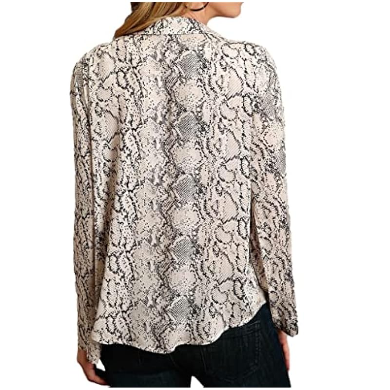 Stetson Tops, Tees & Blouses ‎womens Stetson Western Shirt Womens L/S Print L Cream 11-050-0590-7031 WH