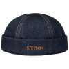 Stetson Contrast Stitch Denim Docker Hat Men - Made in The EU Denim Stetson ‎mens Hats & Caps