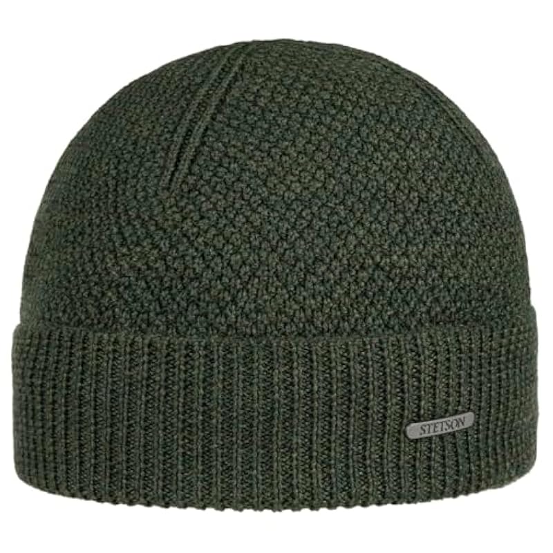 Stetson Hats & Caps ‎womens Stetson Rodrick Merino Knit Hat Women/Men - Made in Italy Dark Green