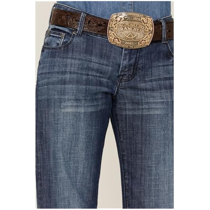 ‎womens Jeans Stetson Stetson Women's 214 Medium Wash Trouser Fit Jeans Blue 14 LNG