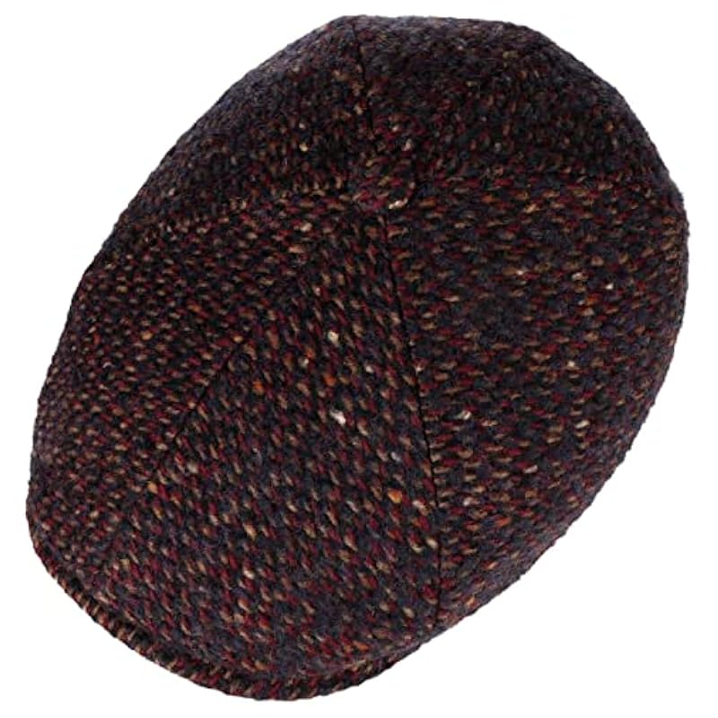 Stetson Hats & Caps ‎mens Stetson Tuckmill Wool Flat Cap Men - Made in The EU Navy-red