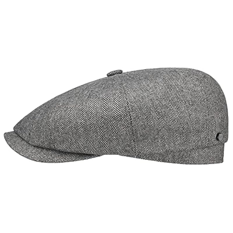 Stetson Hatteras Cashmere Silk Flat Cap Men - Made in Germany Grey Stetson ‎mens Hats & Caps